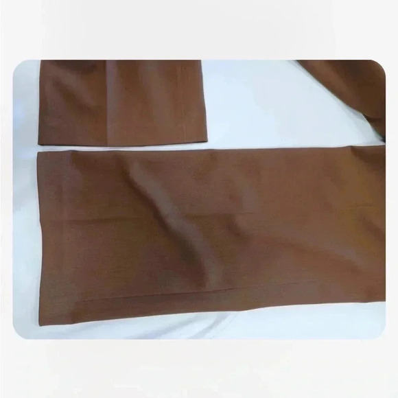 Cleo Petites Brown Trousers Dress Pants Slacks Size 4 - Picture 6 of 7